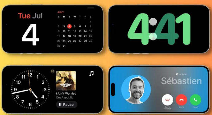 二七苹果手机维修分享iOS17横屏充电待机显示有什么好处 
